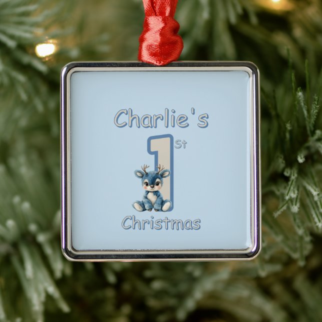 Reindeer's First Christmas! Julgransprydnad Metall (Träd)