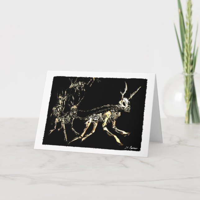 Reindeers julkort helgkort (Framsida)