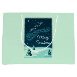 Reindeers Pulling Jultomten jul