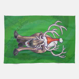 Reindejul på Grönten Kökshandduk