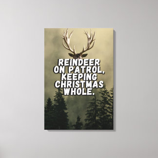 Reindejul Påstående Canvas Wall Art