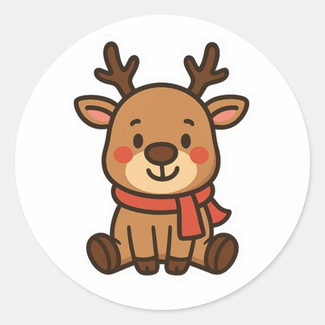 Reinder Runt Klistermärke (Framsida)