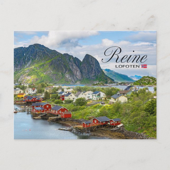 Reine auf den Lofoten Vykort (Framsida)