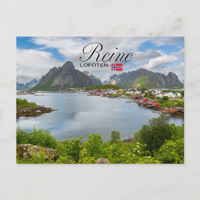 Reine auf den Lofoten Vykort (Framsida)