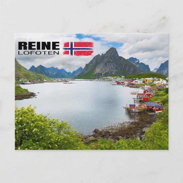 Reine auf den Lofoten Vykort (Framsida)
