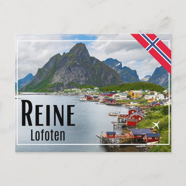 Reine auf den Lofoten Vykort (Framsida)