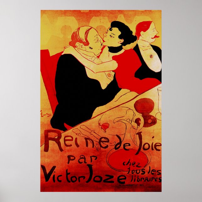 Reine De Joie 1892 Berömd Poster (Framsidan)