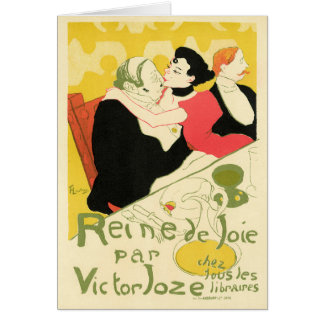Reine de Joie (drottning av nöjet) Toulouse Lautre Hälsningskort