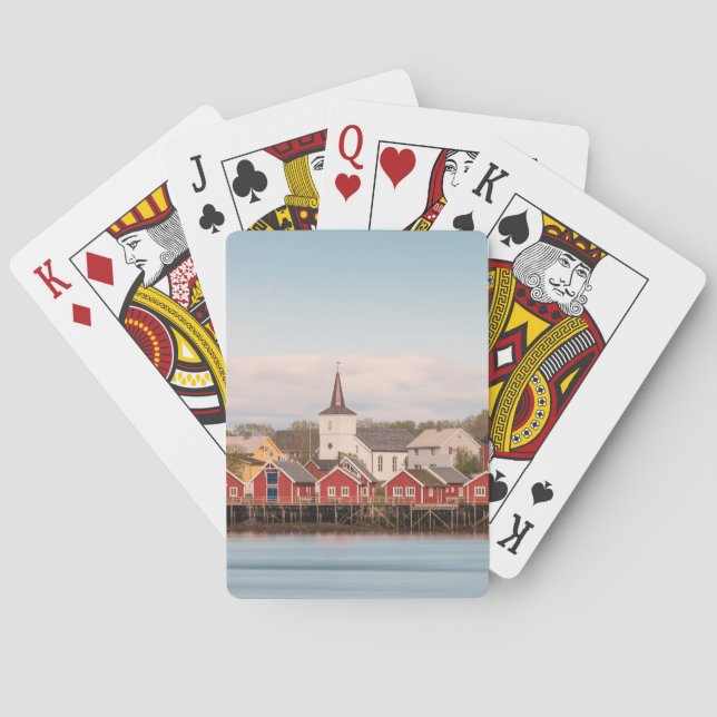 Reine Lofoten Norge Casinokort (Baksidan)