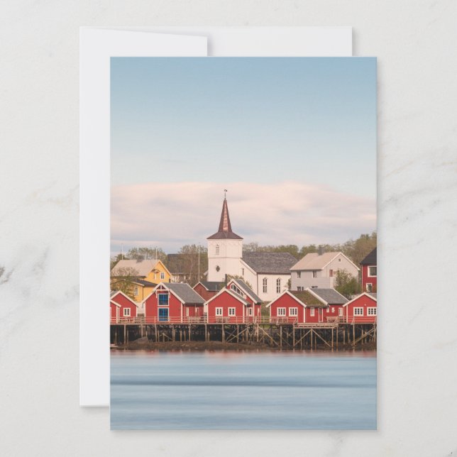 Reine Lofoten Norge Kort (Framsida)