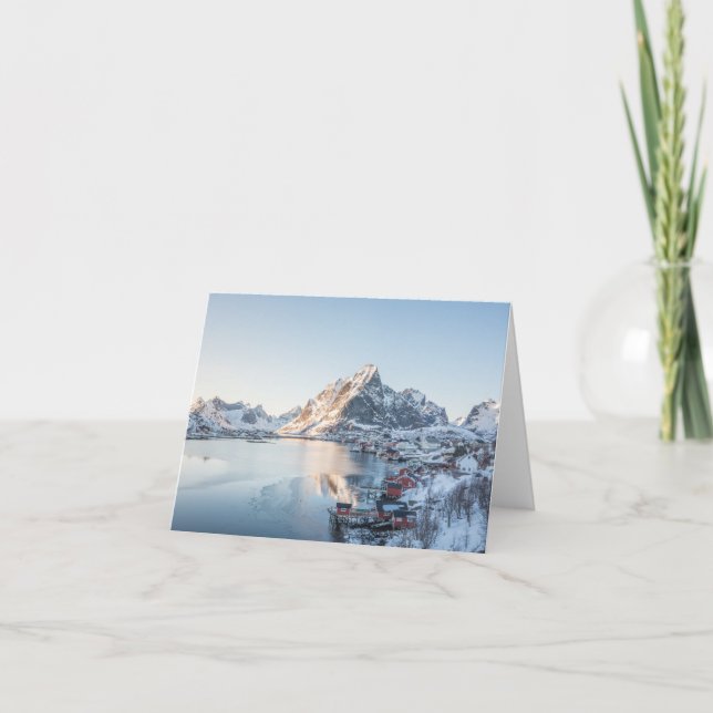 Reine Lofoten Norge Kort (Framsida)