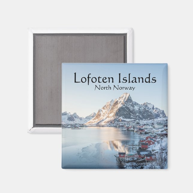 Reine Lofoten Norge Magnet (Front/Back)