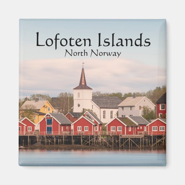 Reine Lofoten Norge Magnet (Framsidan)