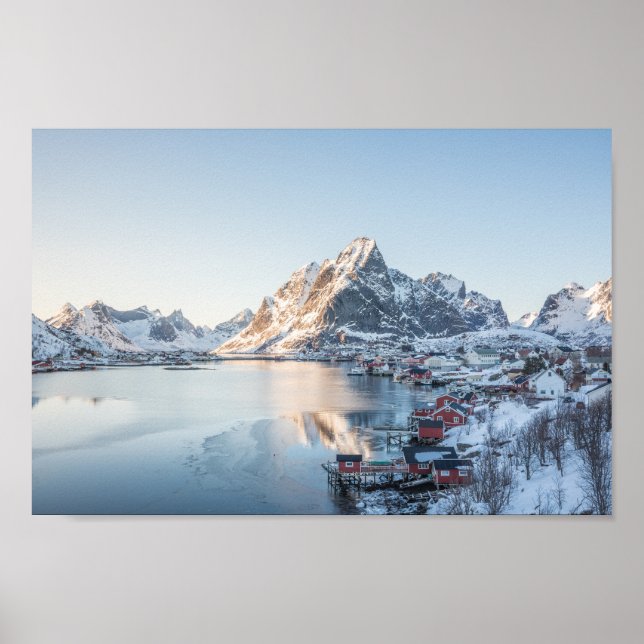 Reine Lofoten Norge Poster (Framsidan)
