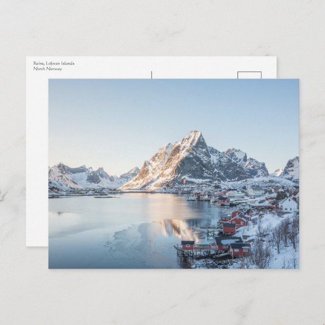 Reine Lofoten Norge Vykort (Fram/baksida)