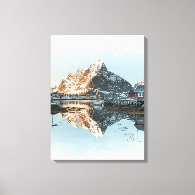 Reine, Lofotenöarna Canvastryck (Framsida)