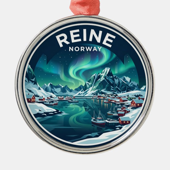 REINE Norge Julgransprydnad Metall (Framsidan)