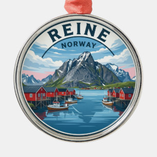 Reine Norge Julgransprydnad Metall