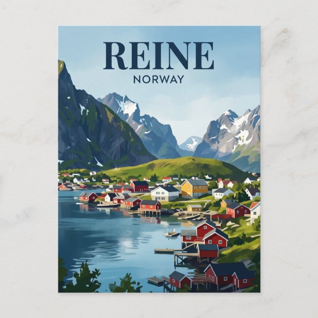 Reine Norge Vykort (Framsida)