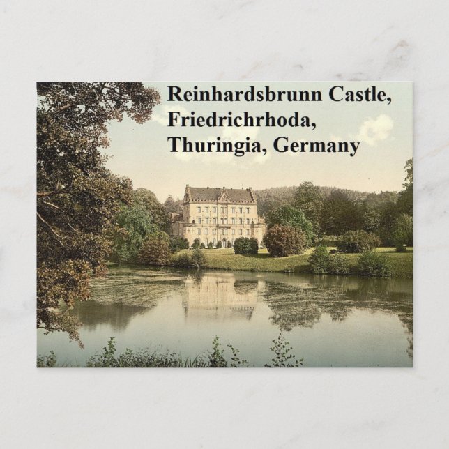 Reinhardsbrunn Castle, Friedrichrhoda, Thuringia Vykort (Framsida)