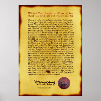 Reinheitsgebot Print Poster