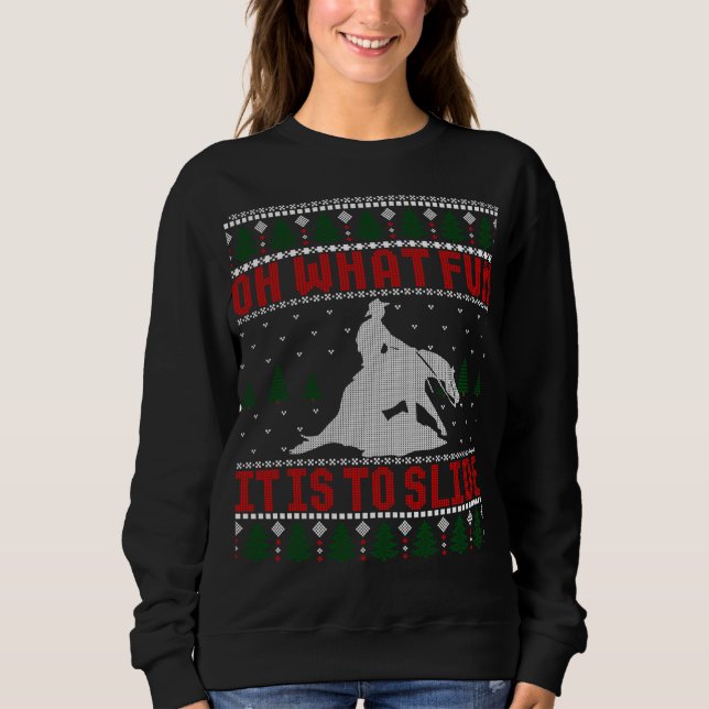 Reining Horse Ugly jul Sweater T Shirt (Framsida)