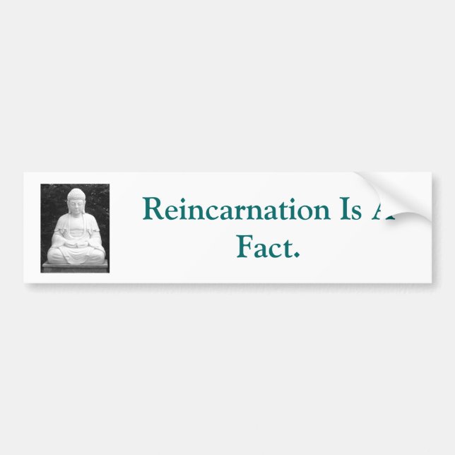 Reinkarnation är ett faktum bildekal (Framsidan)