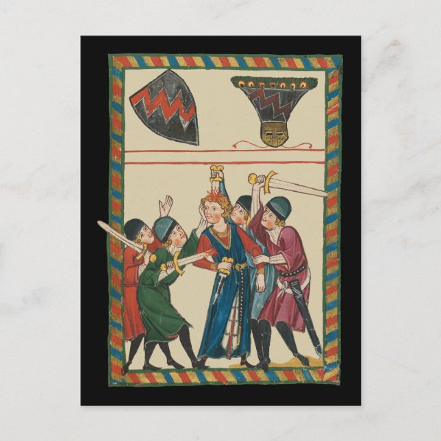 Reinmar von Brennenbergs medeltida konst Vykort (Framsida)