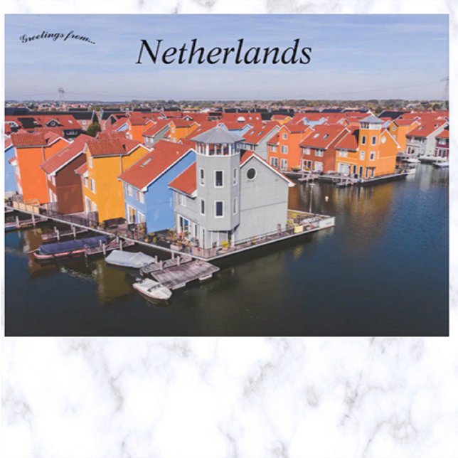 Reitdiephaven Gronigen Nederländerna Vykort (Skapare uppladdad)