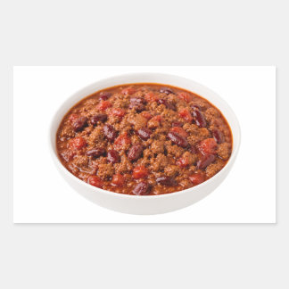 Rejäl Chili Con Carne Med Bönor Rektangulärt Klistermärke