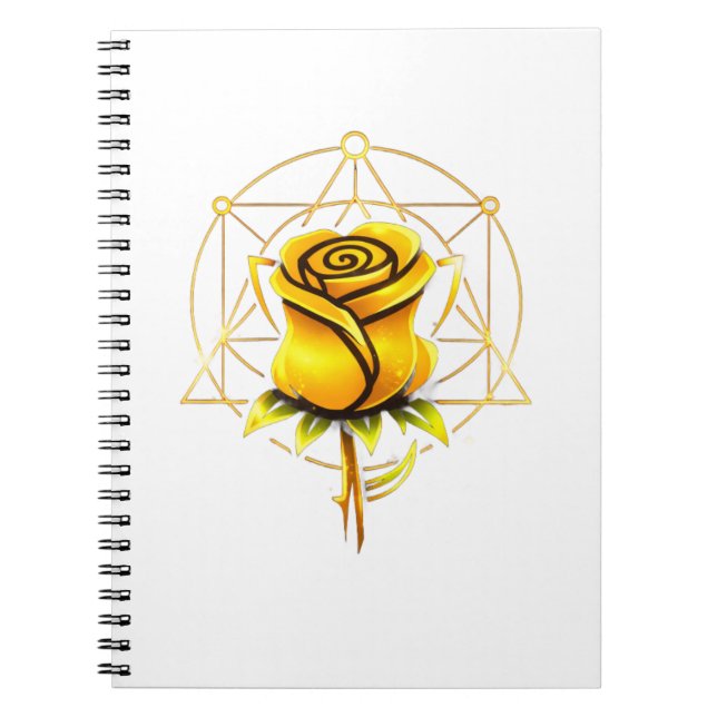 "Rejected Rose Golden Edition Personalized Journal Anteckningsbok (Framsidan)