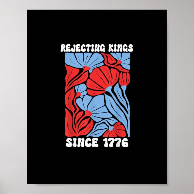 Rejecting Kings Since 1776 No Kings In America Des Poster (Framsidan)