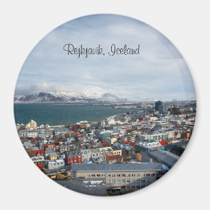 Rejkjavik, Island ovanifrån Magnet