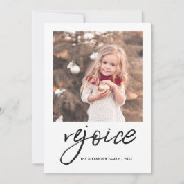 Rejoice and Be Glad Religiösa, julfotkort Julkort