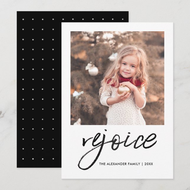 Rejoice and Be Glad Religiösa, julfotkort Julkort (Fram/baksida)