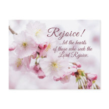 Rejoice Bible Verse Cherry Blommar Påsk