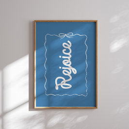 Rejoice Blue-julgranen Poster