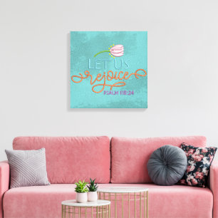 Rejoice-Canvas (glans) Canvastryck