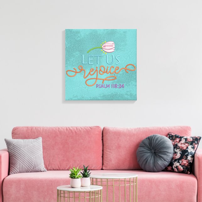 Rejoice-Canvas (glans) Canvastryck (Insitu (Vardagsrum))