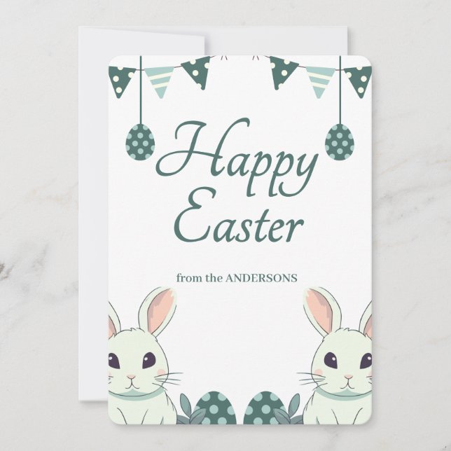 "Rejoice & Celebrate: Påsk Önskemål åt dig" Julkort (Framsida)