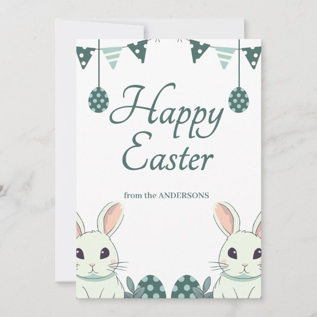 "Rejoice & Celebrate: Påsk Önskemål åt dig" Julkort (Framsida)