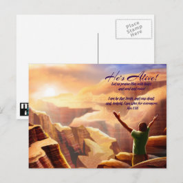 Rejoice. Christian Religiösa Anpassningsbar Påsk Helg Vykort