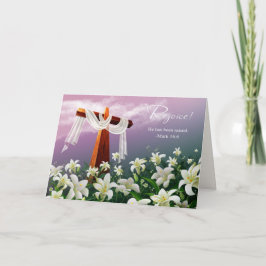 Rejoice. Christian Religiösa Påsk Cards Helgkort