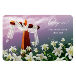 Rejoice. Christian Religiösa Påsk Gift Magnet
