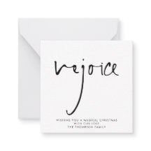 Rejoice Elegant Script Black White-jul