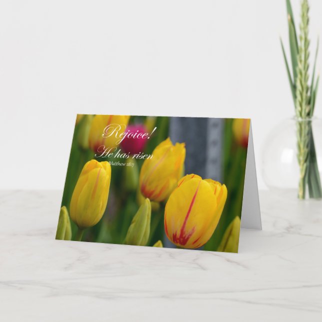 Rejoice! Han har Risen Helgkort (Framsida)