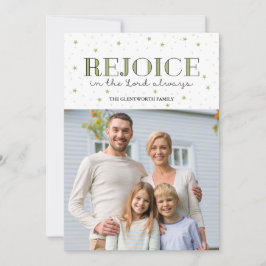 Rejoice Helgdag jul - fotopatkort Julkort