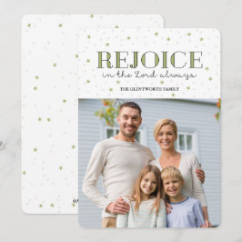 Rejoice Helgdag jul - fotopatkort Julkort