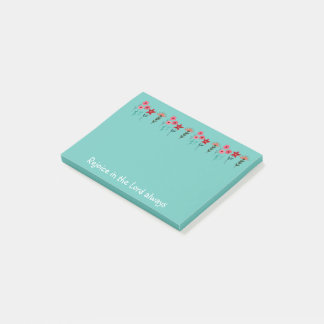 Rejoice i Herren är alltid söt Post-it Block