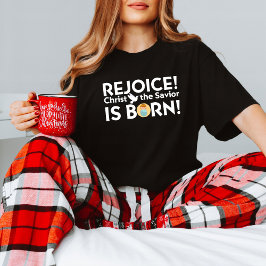 Rejoice i Kristus födelse! Youthful Faith-meddelan T Shirt